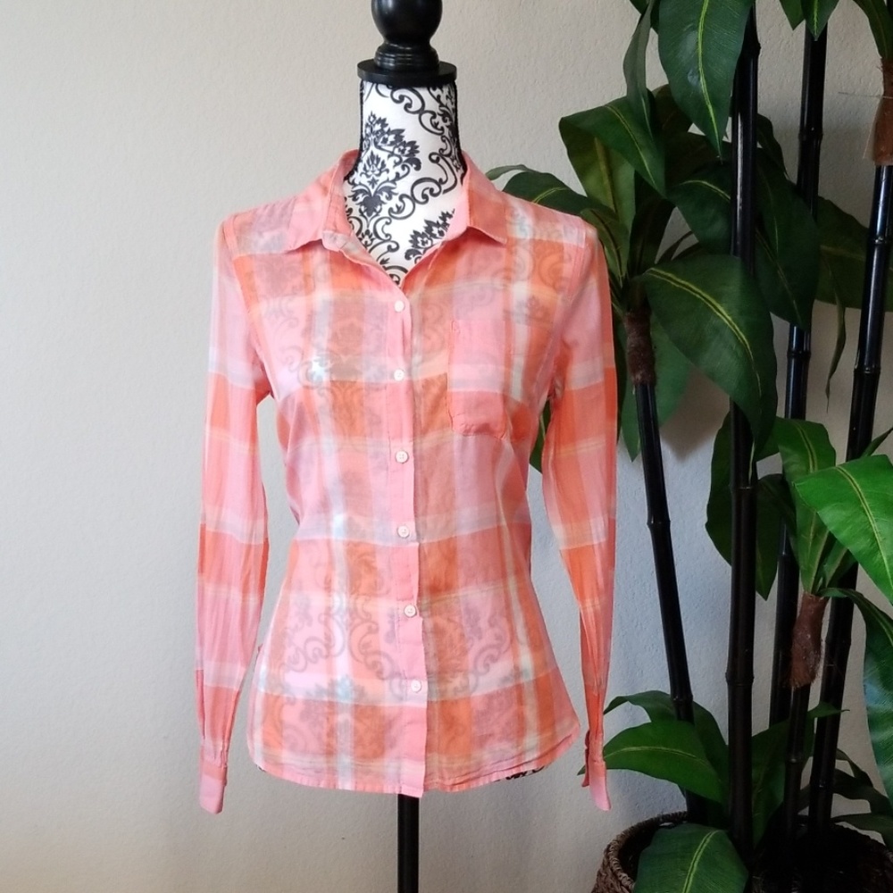 OLD NAVY Classic Plaid Long Sleeve